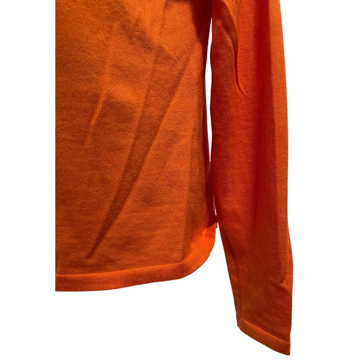 Fairway & Greene 100% Cashmere Long Sleeve Orange Sweater Size Small