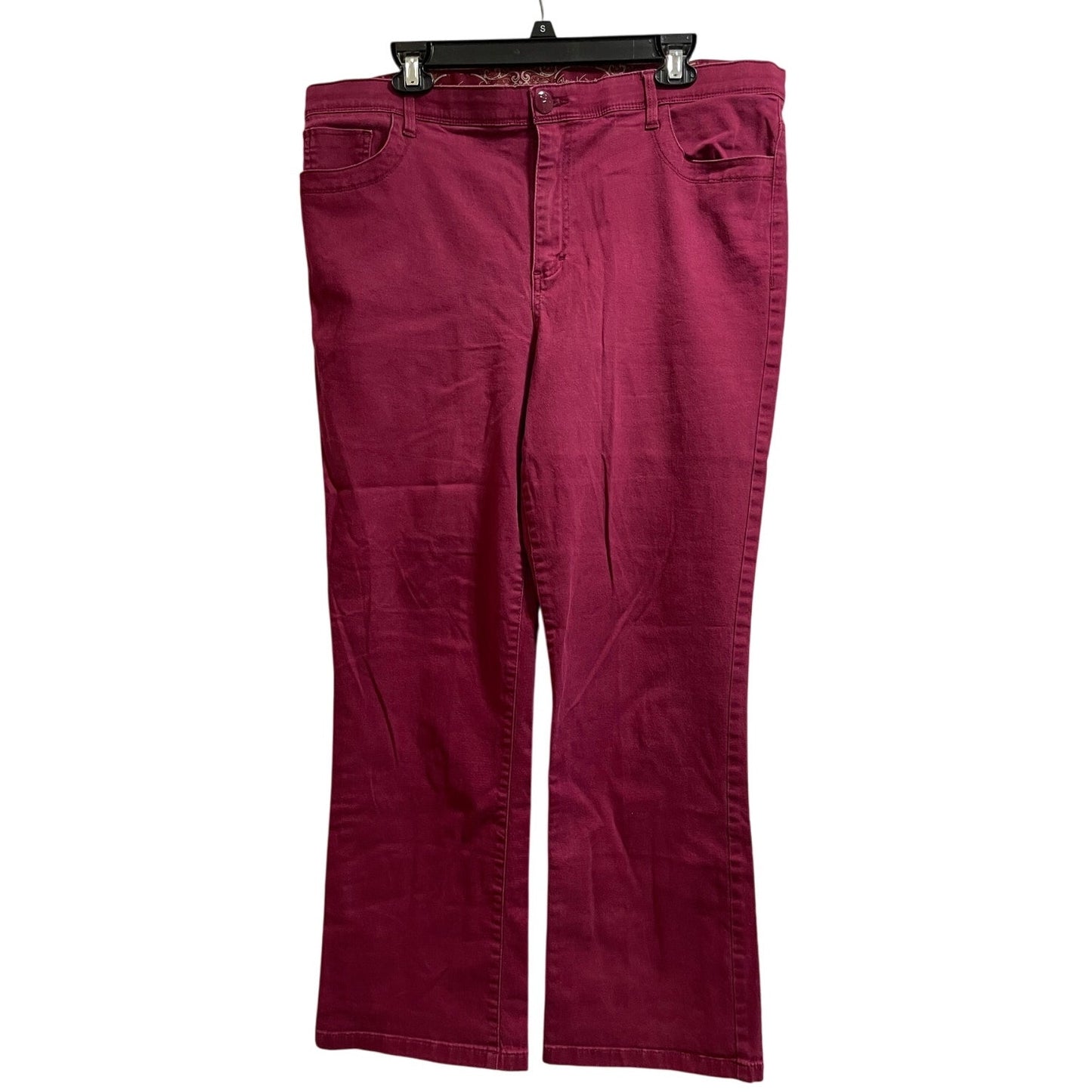 Gloria Vanderbilt Size 18 Cranberry Red Pants / Jeans