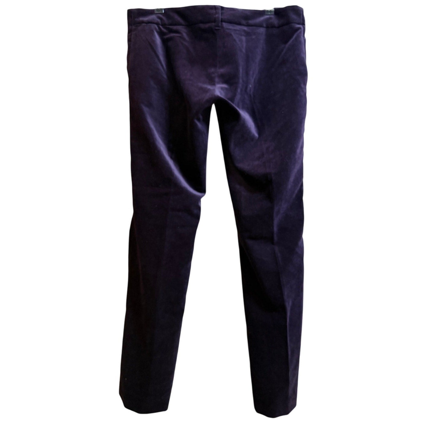 Fendi Deep Purple Velvet Straight Leg Pants - 33" Waist