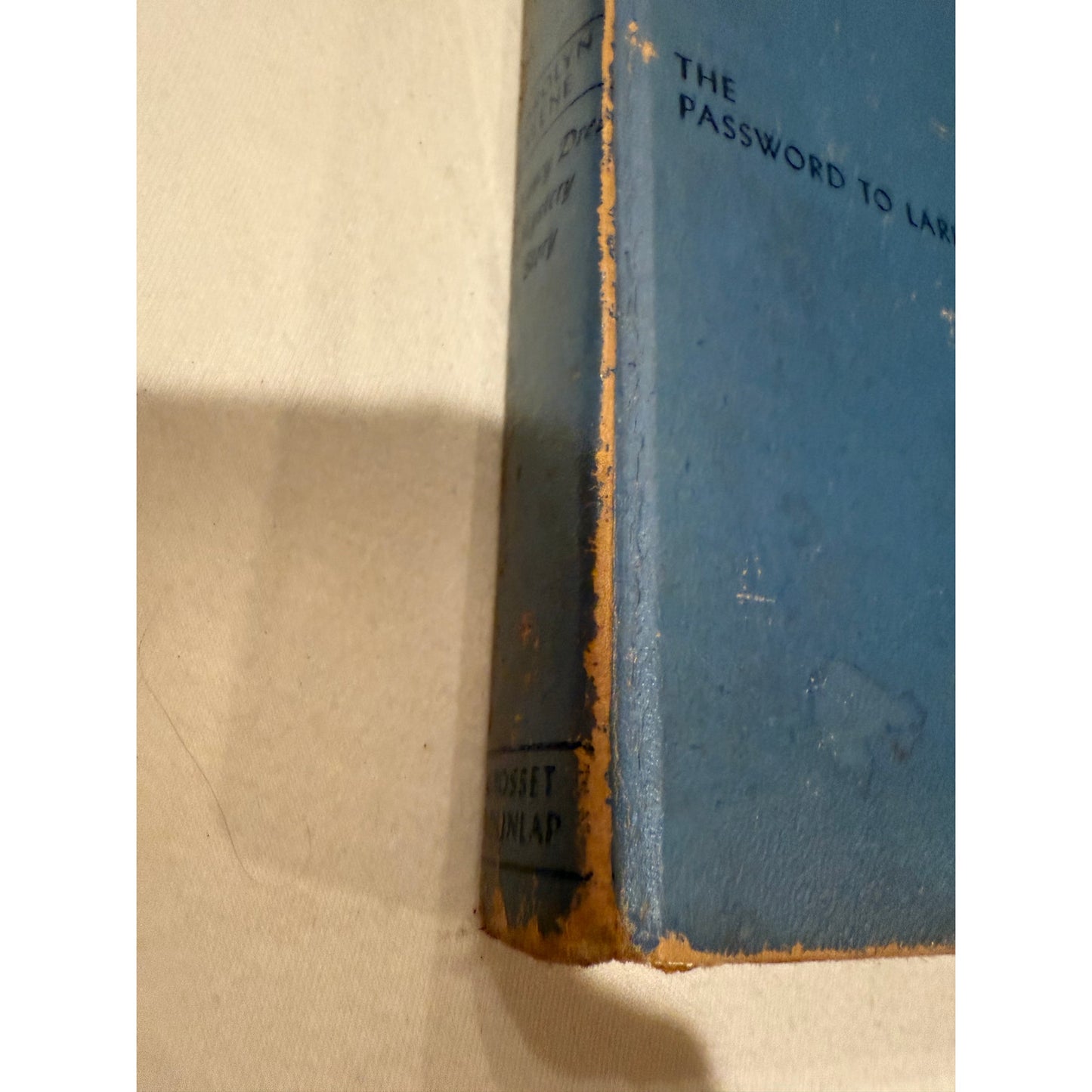 Nancy Drew - The Password to Larkspur Lane - Blue Tweed - 1933 - Hardcover