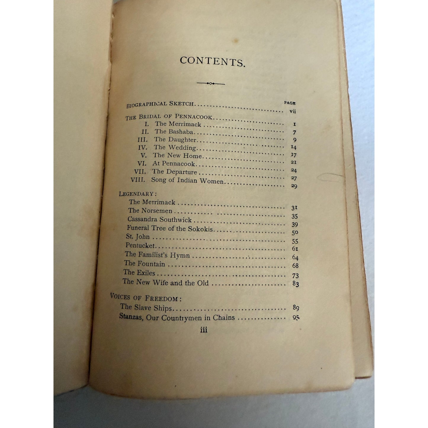 Whittier's Poems - John Greenleaf Whittier - 1893 - Leather Bound
