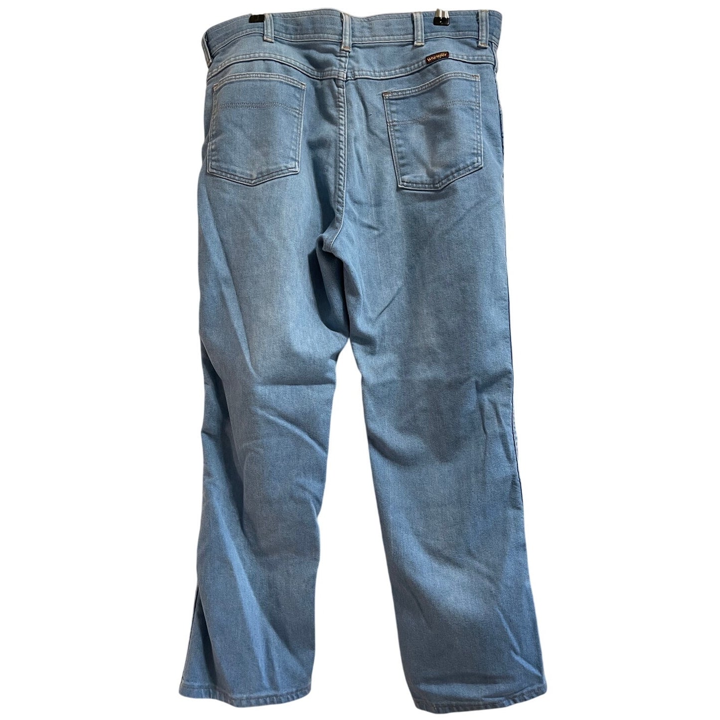 Vintage Women's Wrangler Straight Leg Light Blue Denim Jeans - 90's