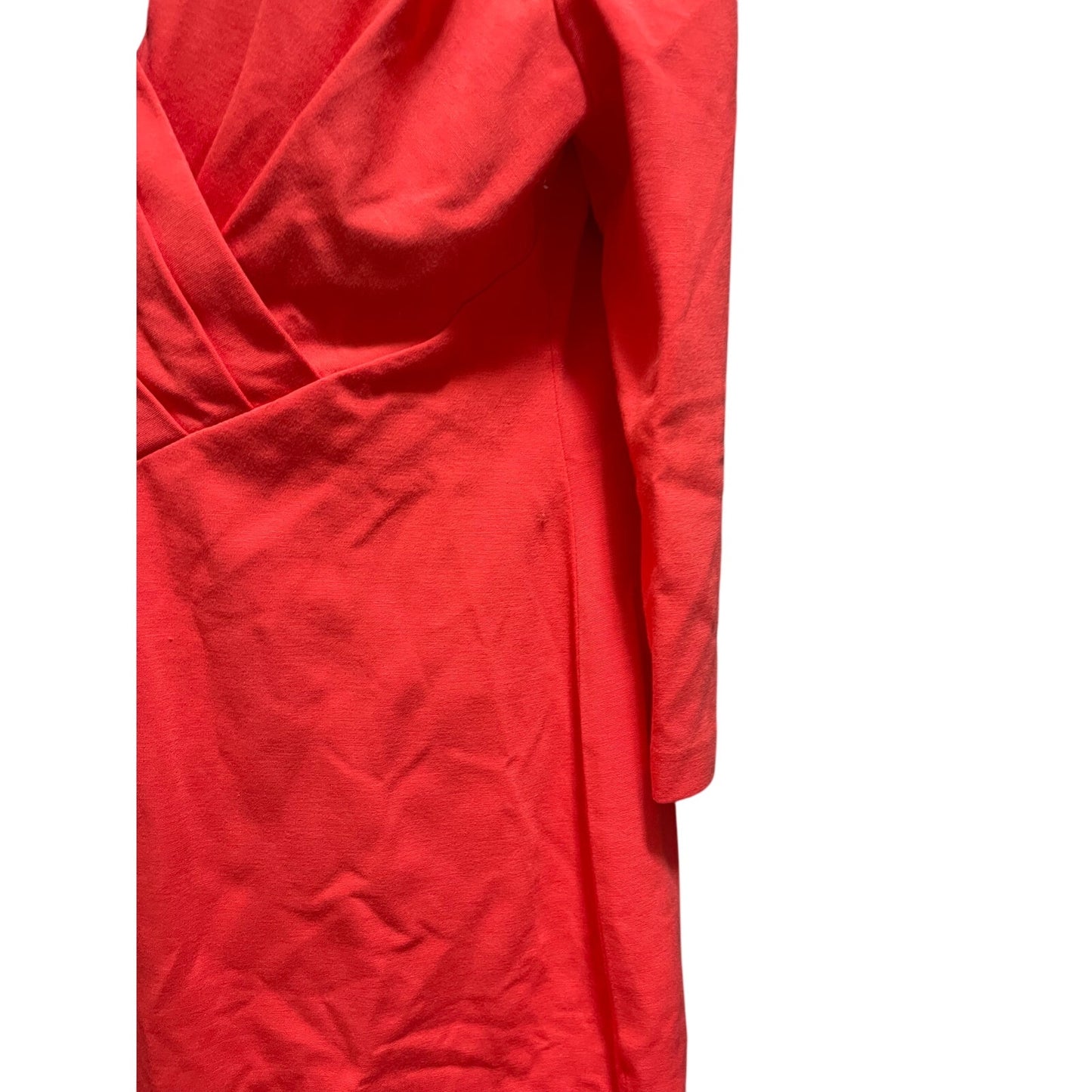 Lafayette 148 3/4 Sleeve Midi Dress - Pink / Coral - Size 12