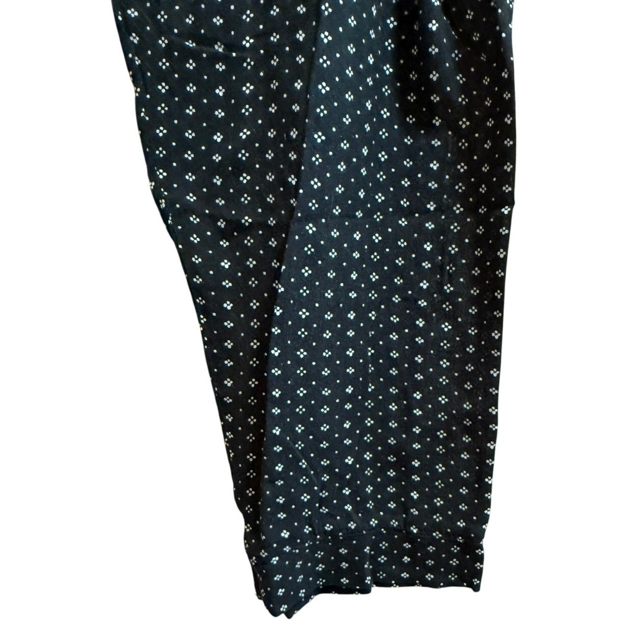 HATCH Black / Dark Navy Blue Elastic Waist Casual Pants - Small