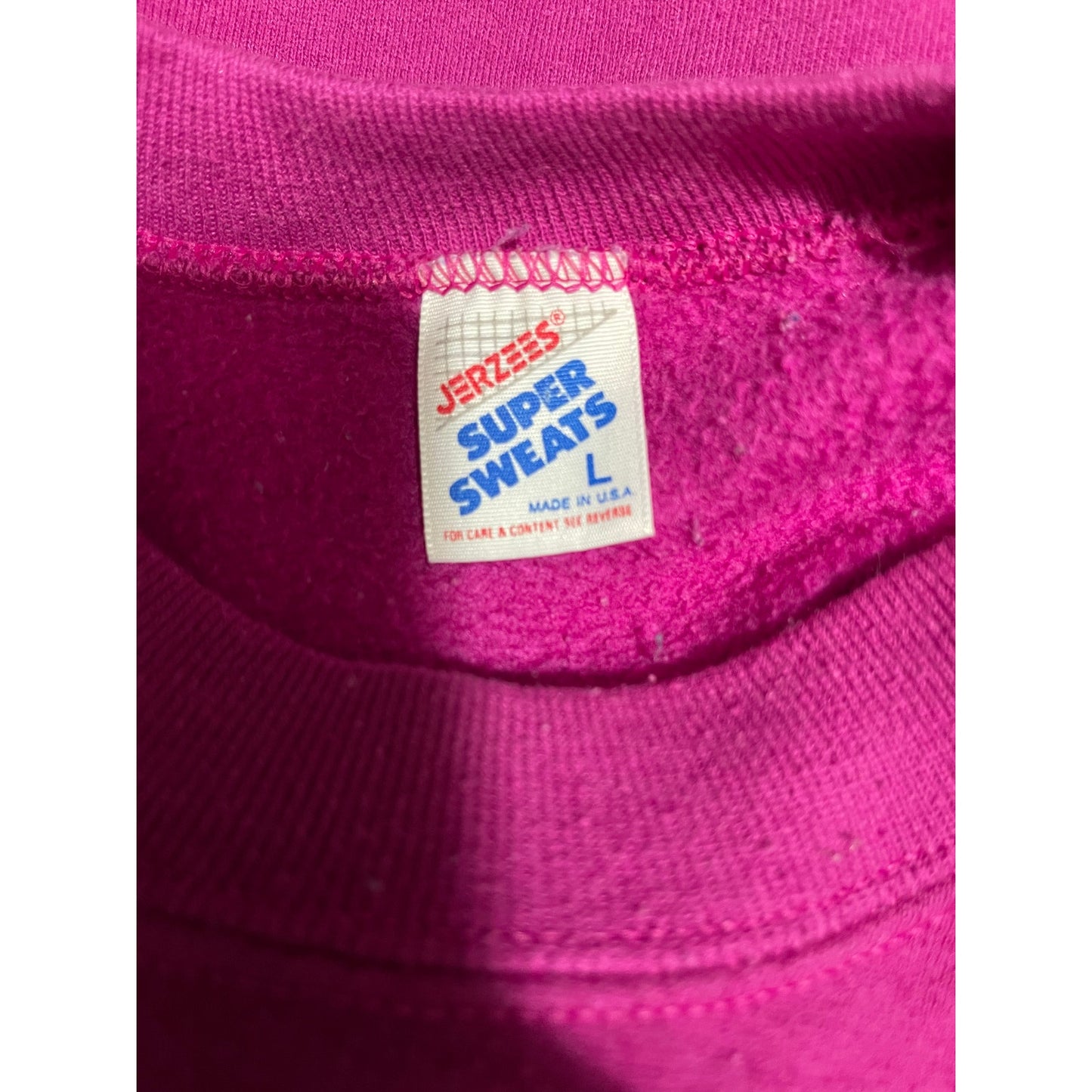 Vintage 90's Looney Tunes Tweety Bird Embroidered Pink Purple Sweatshirt - Large