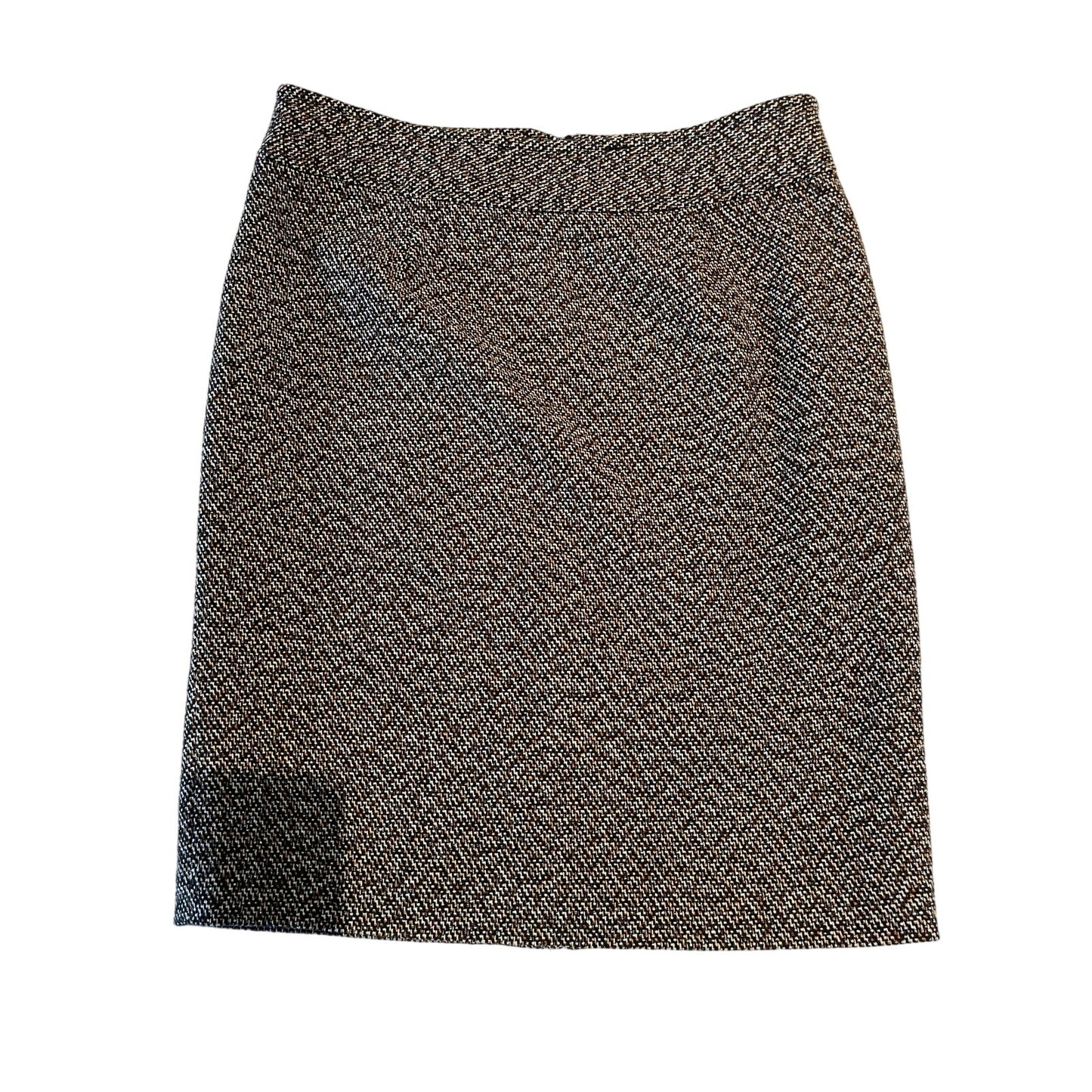 Charter Club Petite - Knit Lined Gold Flecks - Pencil Midi Skirt Size 8 Petite