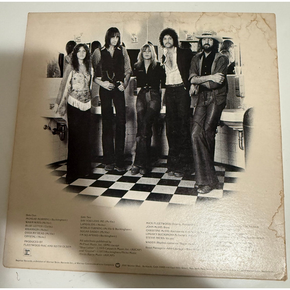 Fleetwood Mac Self Titled LP 1975 Lyric Insert MS 2225 Textured Cover 12" Vinyl