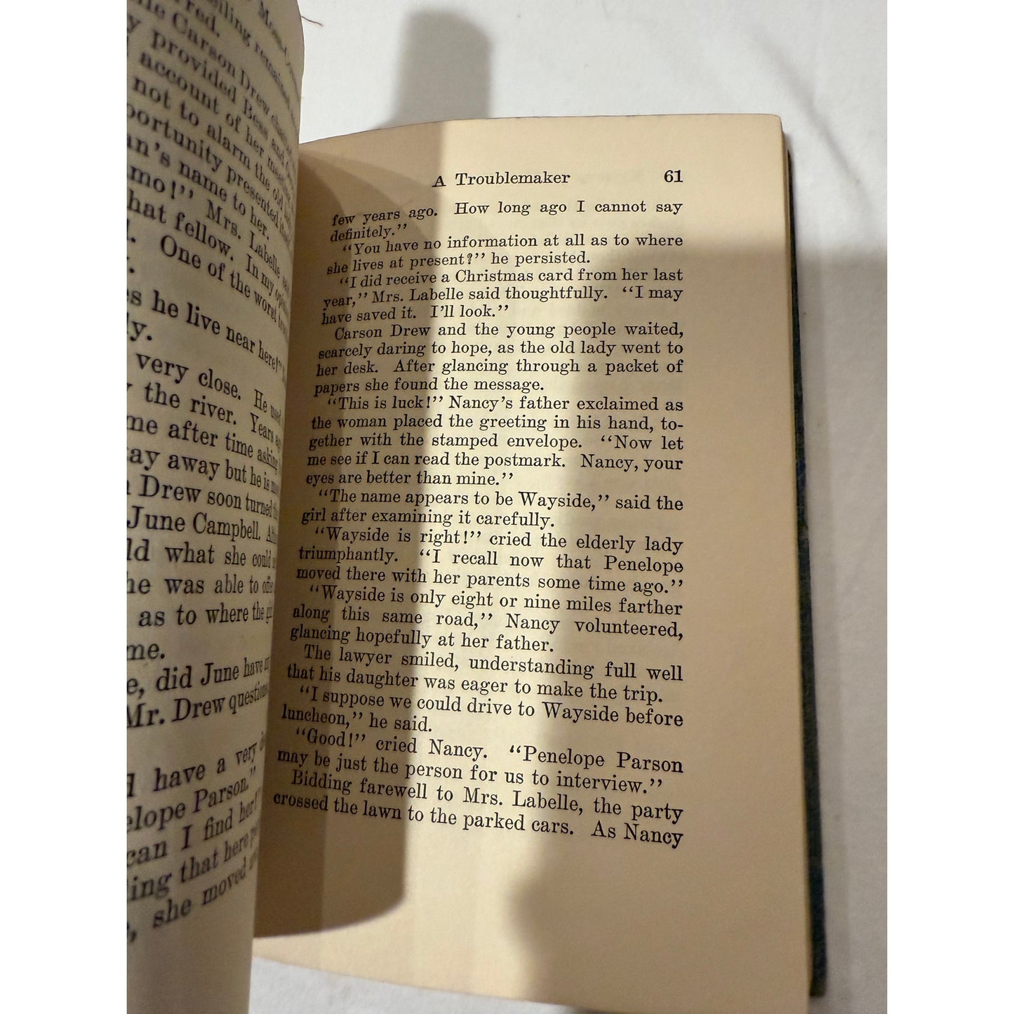 Nancy Drew - The Mystery at the Moss-Covered Mansion - Blue Tweed 1941 Hardcover