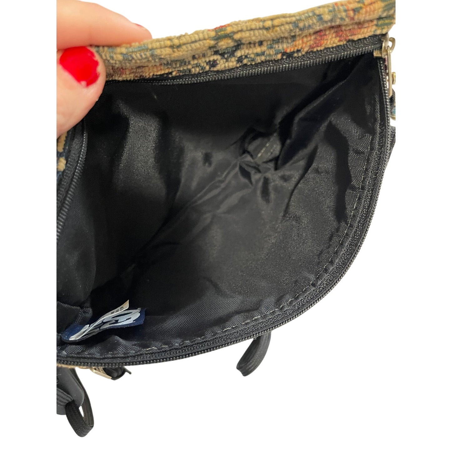 Vintage Carpet Bag Purse - Shoulder - Crossbody - Zipper Closure
