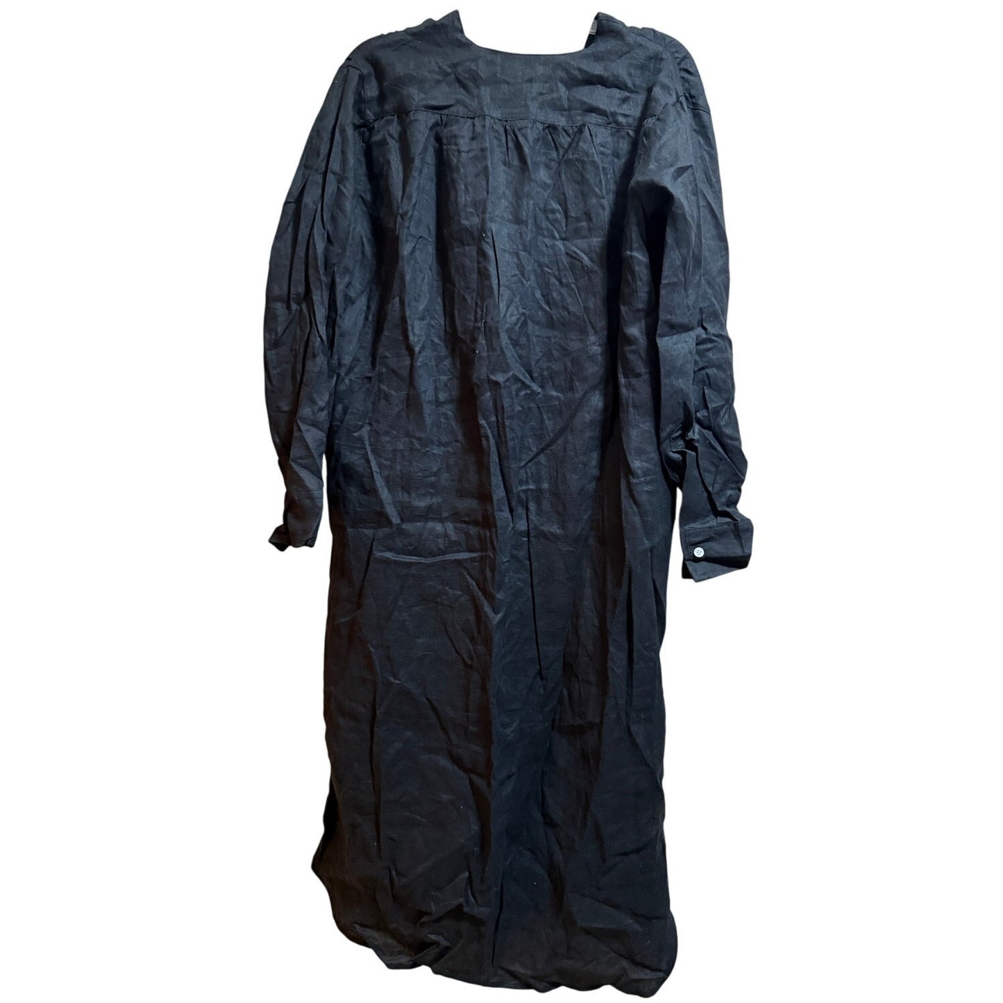 Felix 100% Linen Black Lupe Tunic Dress - Long Sleeve - NWT - Medium