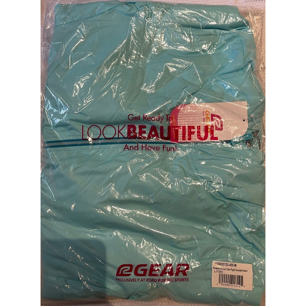 NWT Road Runner Sports Medium Teal R- Gear Teal Take Flight Jacket - Insulated