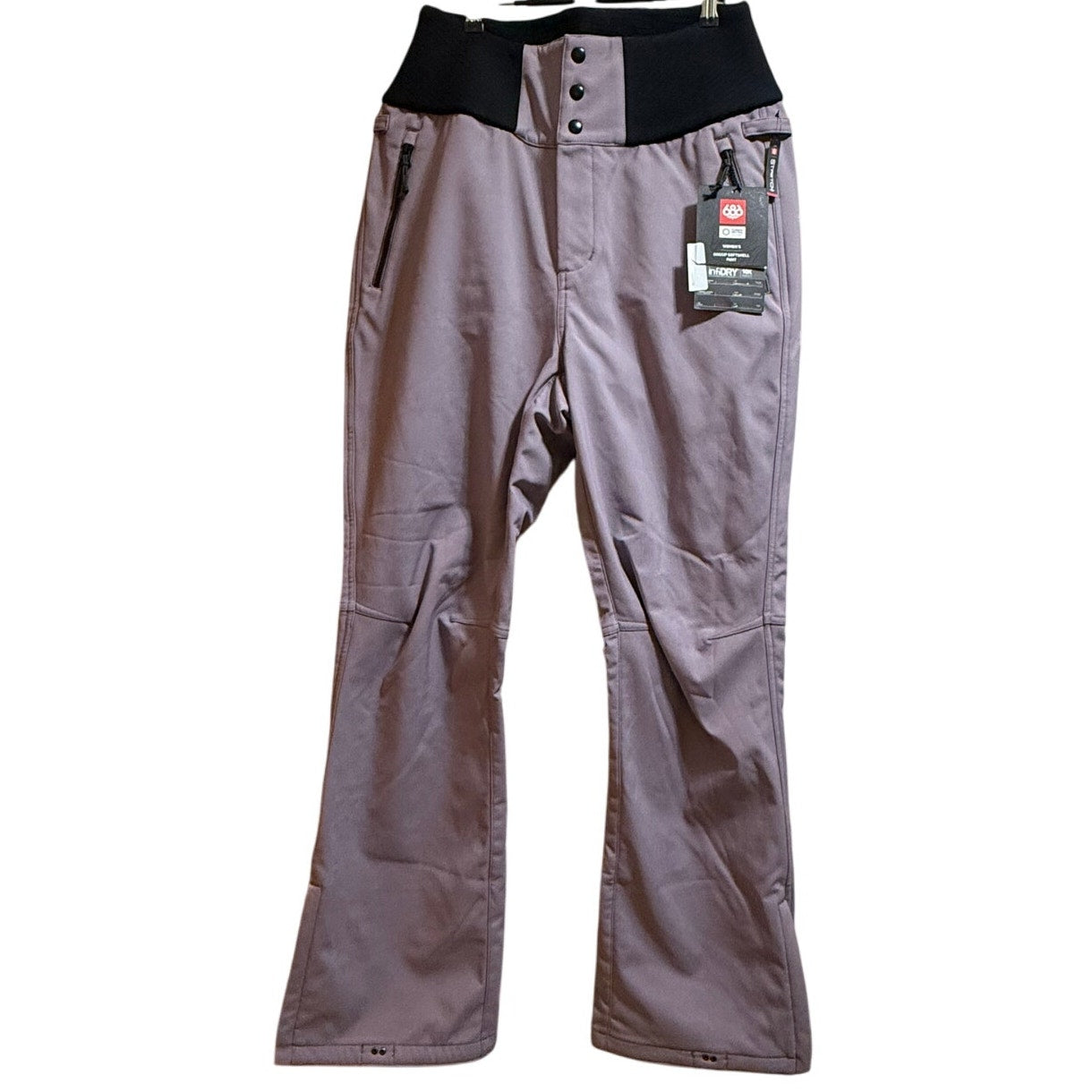 686 Gossip Softshell Dusty Orchid Waterproof Lined Outdoor Pants - NWT - Medium