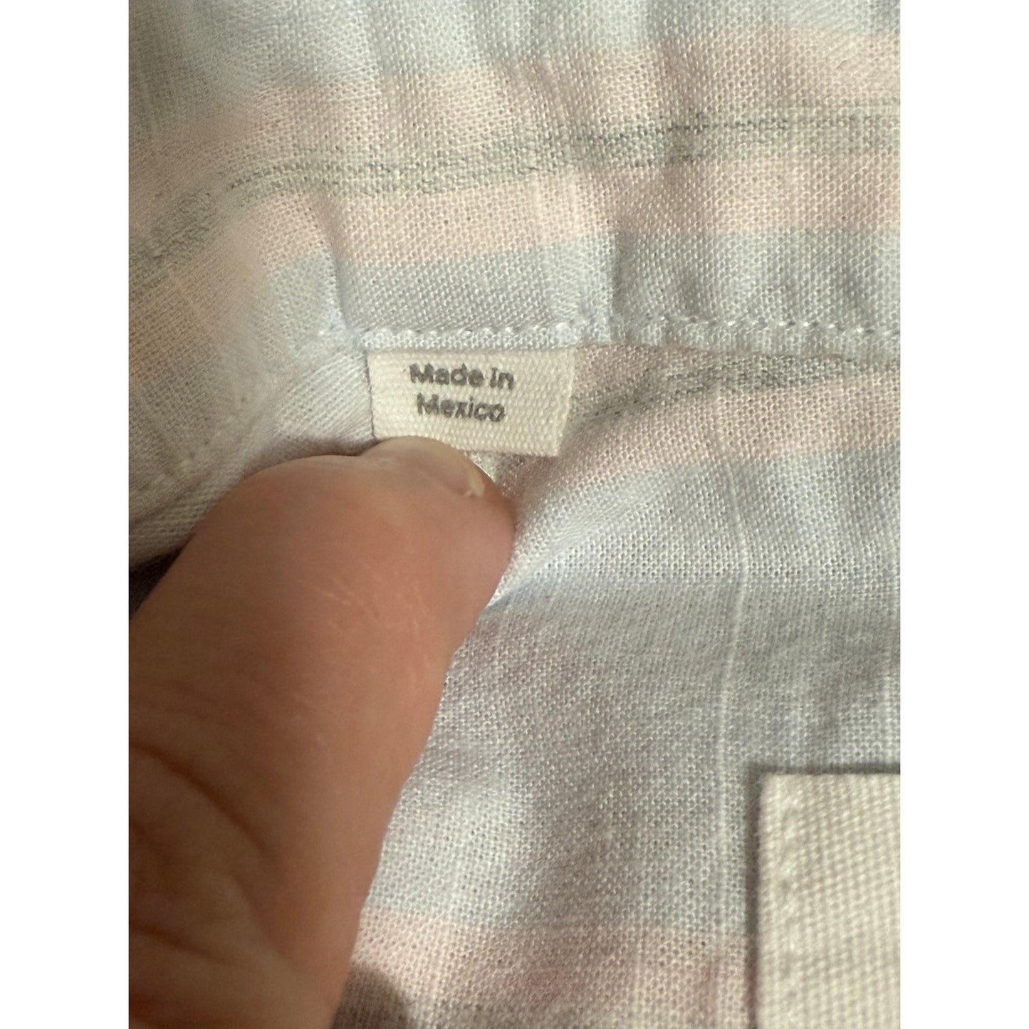 Frank & Eileen Grayson Pale Blue & Pink Stripe Size 4 Button Up Shirt
