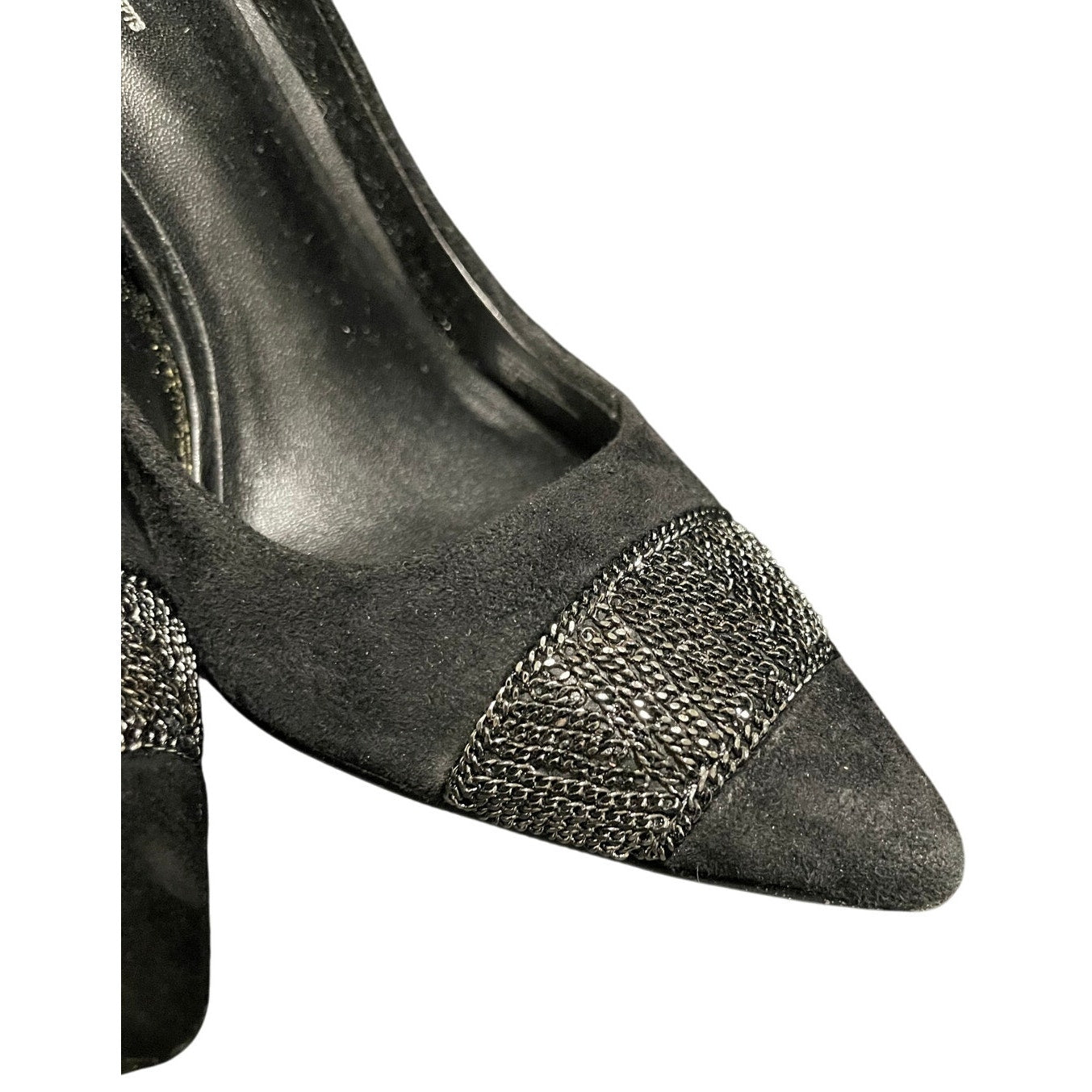 INC International Concepts Black Velvet Heels - Size 7 - NEW IN BOX