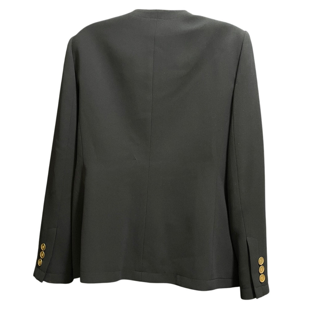 Vintage Kasper Dark Navy / Black - Gold Metal Button Jacket - 12 Petite