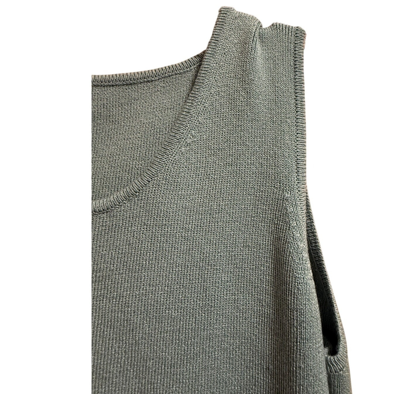 Sigrid Olsen Seafoam Green Sleeveless Knit Blouse - Size Medium