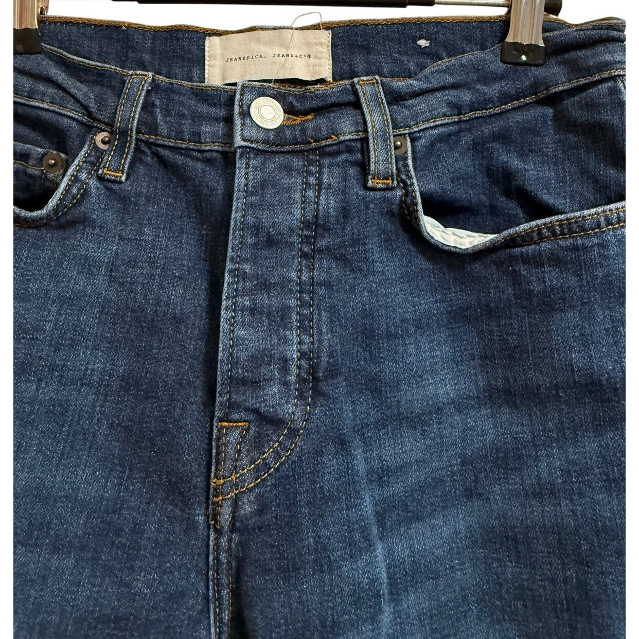 Jeanerica Dark Wash Vintage Straight Leg Denim Jeans - Size 29