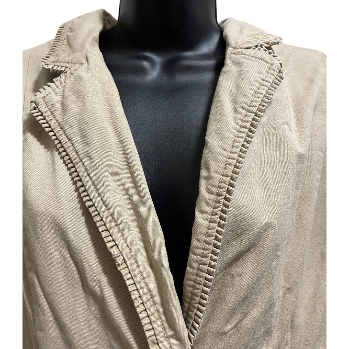 Faded Glory Size 14 Khaki Blazer Jacket - Retro - Y2K