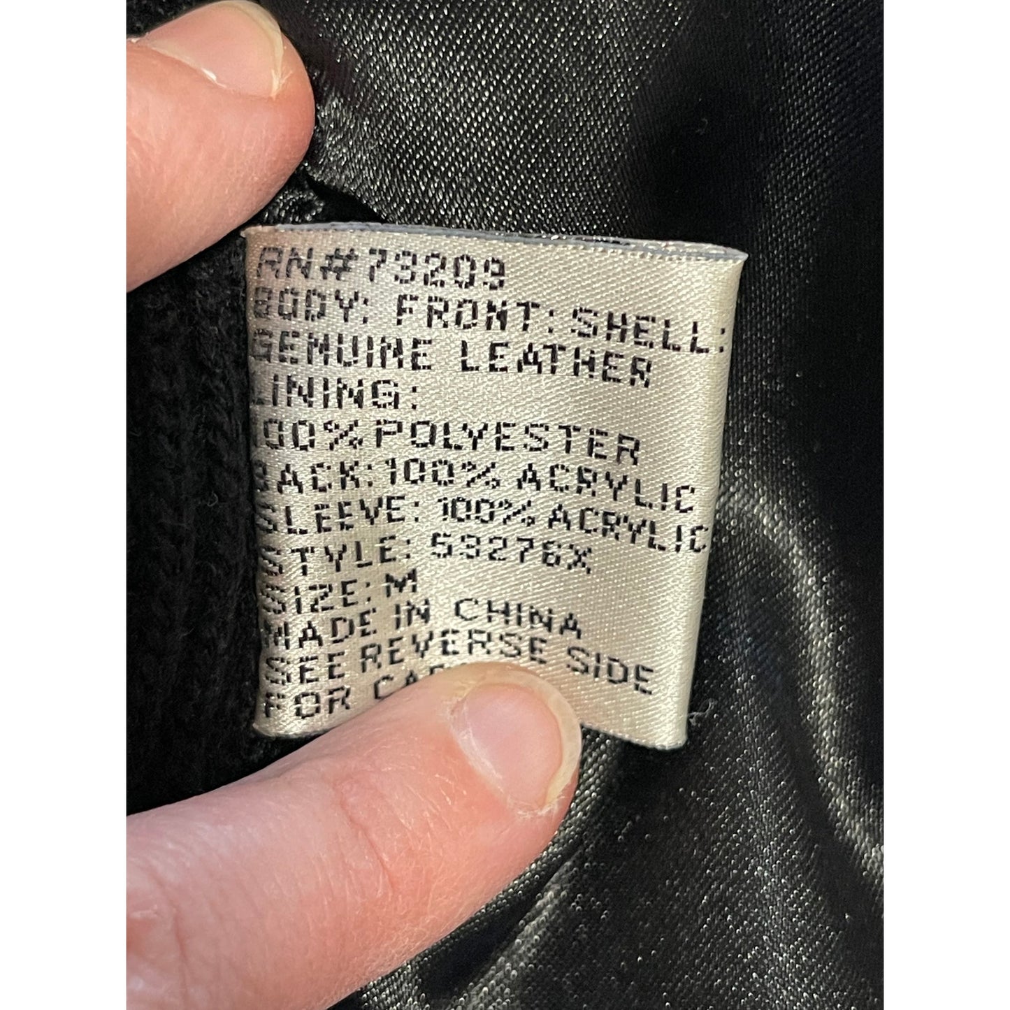 Vintage Marvin Richards Black Leather Jacket - Size Medium