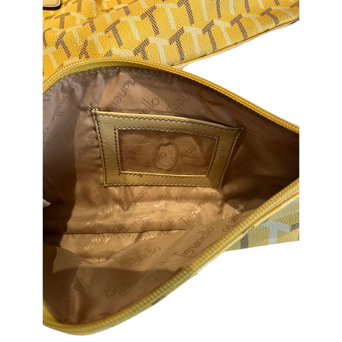 Tignanello Matching Yellow Purse / Handbag & Clutch / Wallet