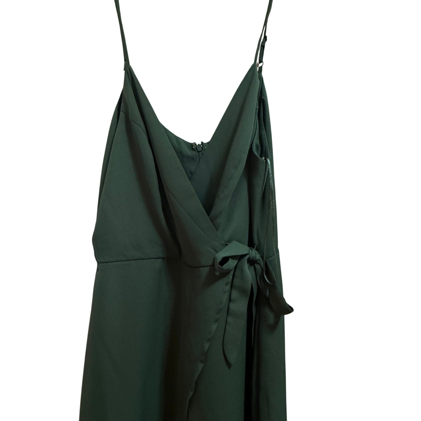 GB Beautiful Green Tie Waist Sleeveless Jumpsuit - Size XS - Flowy