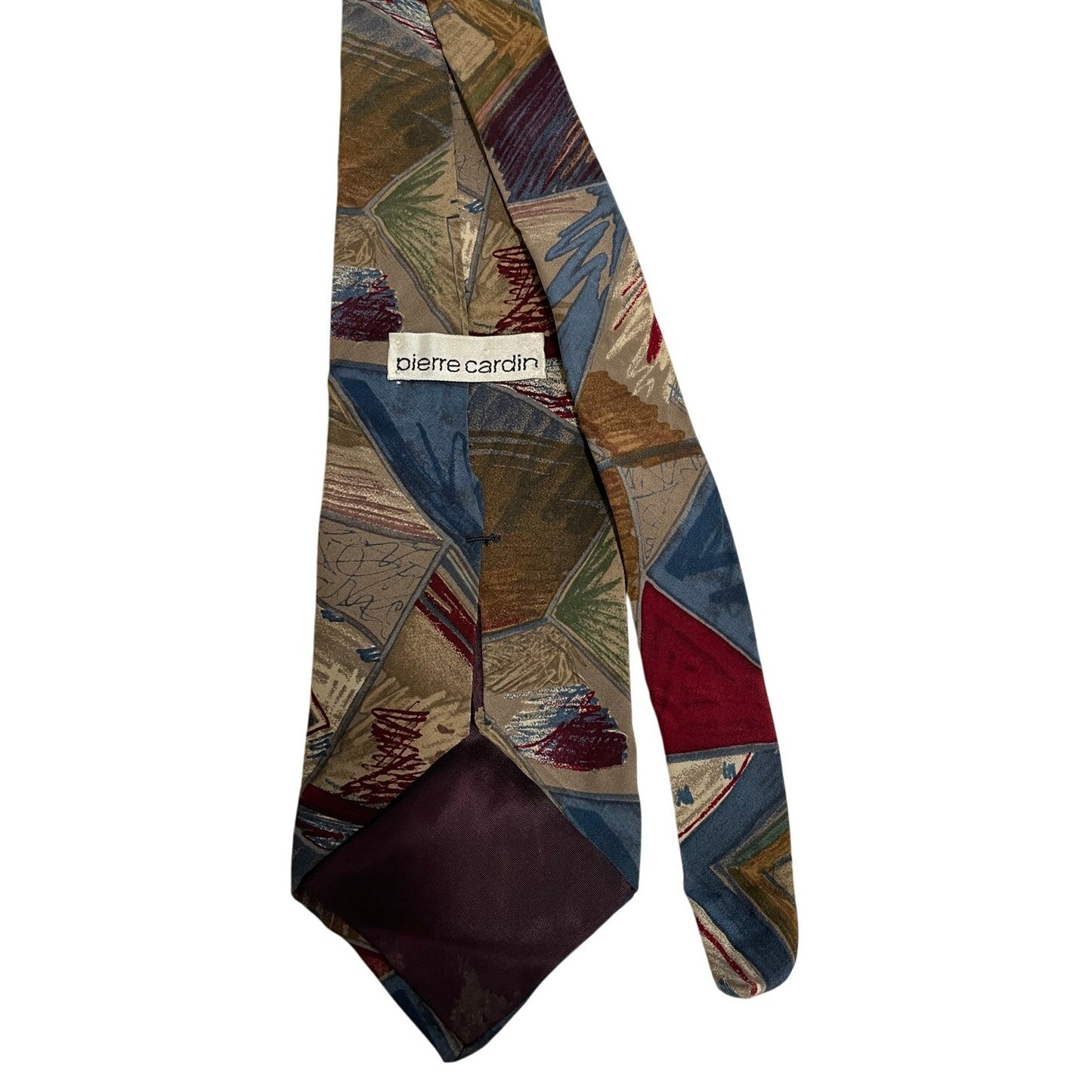 Vintage Pierre Cardin 90's Geometric Abstract Necktie Men's Tie