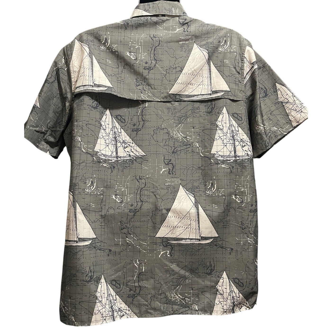 Chaps Key Items Expedition UPF 50+ Short Sleeve Button Up - NWT - MSRP $55
