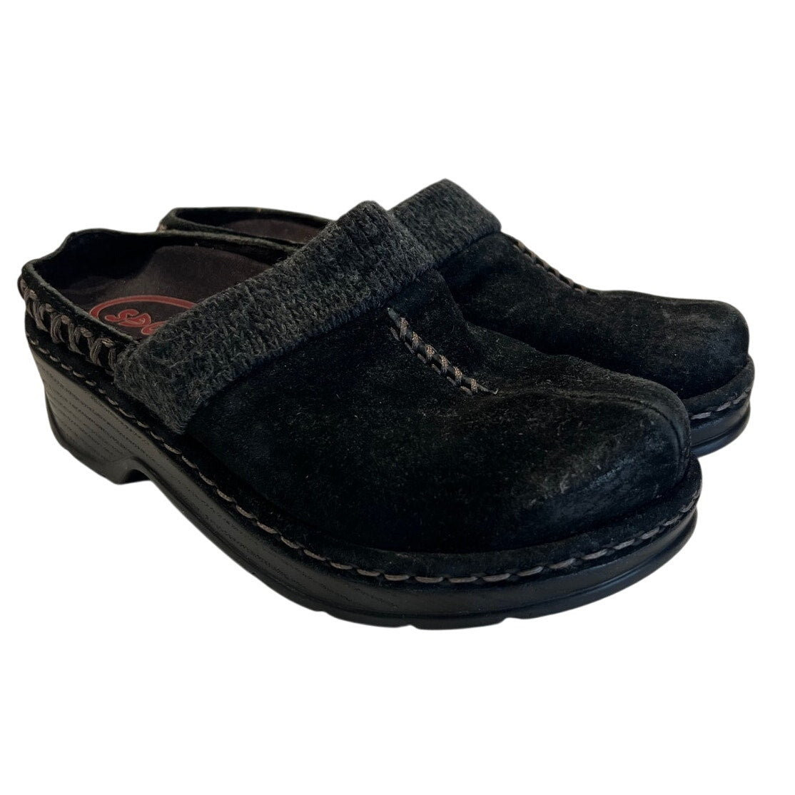 Klogs Slip Resistant - Non Marking - Size 7M - Leather Clog in Black