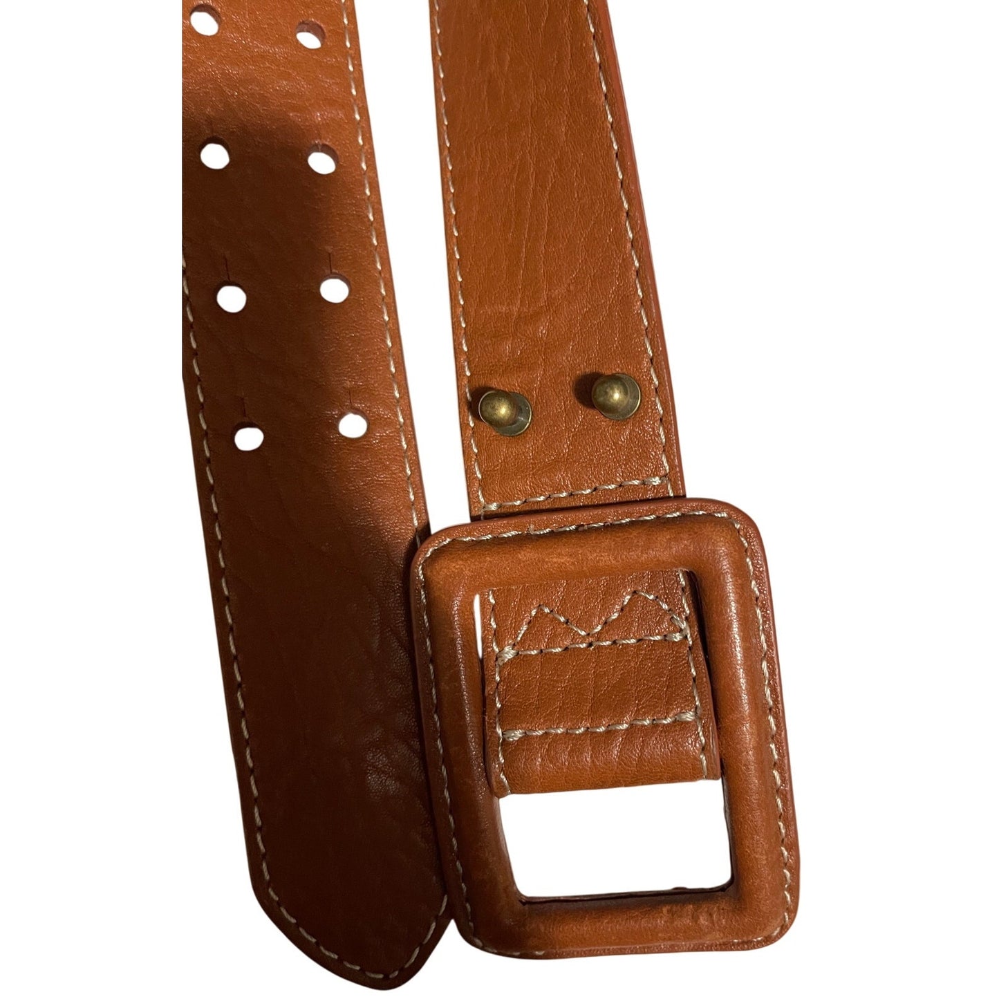 Talbotts Brown Leather Belt - Size Large Womens