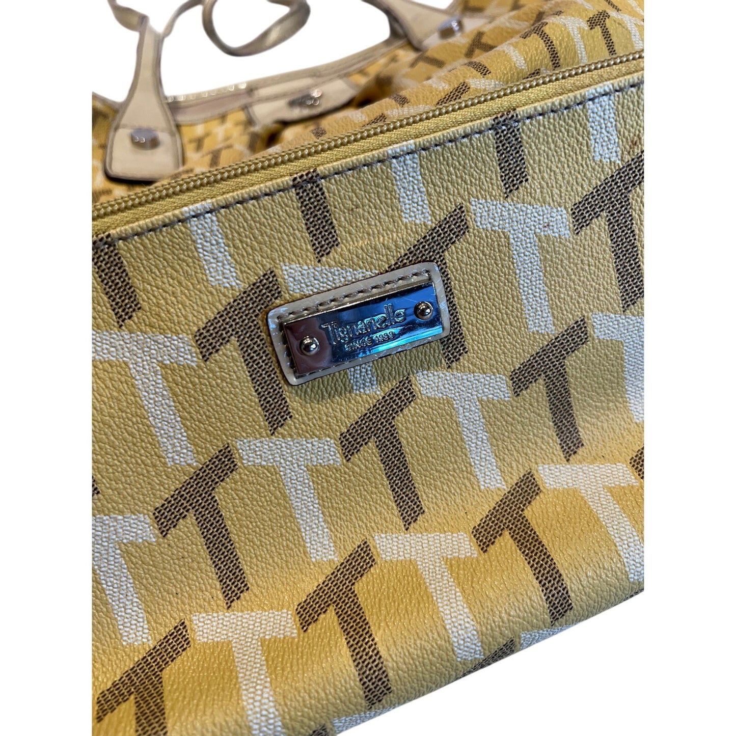 Tignanello Matching Yellow Purse / Handbag & Clutch / Wallet