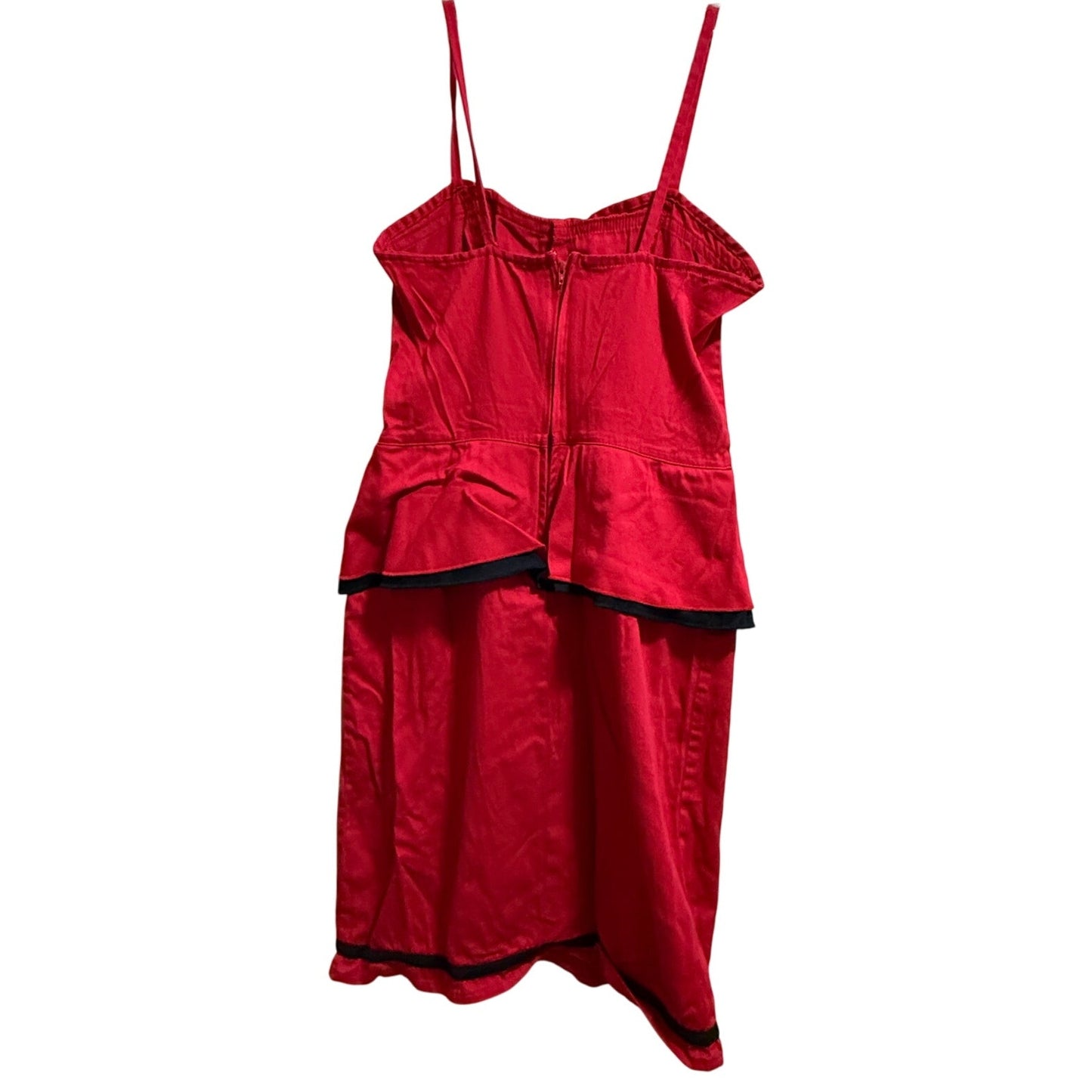 Rock Steady Red & Black Sleeveless Mini Dress Size Large - Y2K Vintage