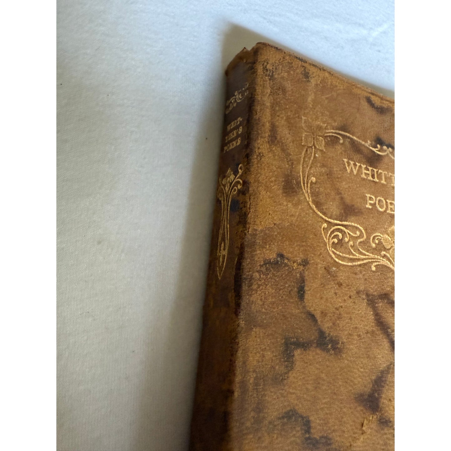 Whittier's Poems - John Greenleaf Whittier - 1893 - Leather Bound