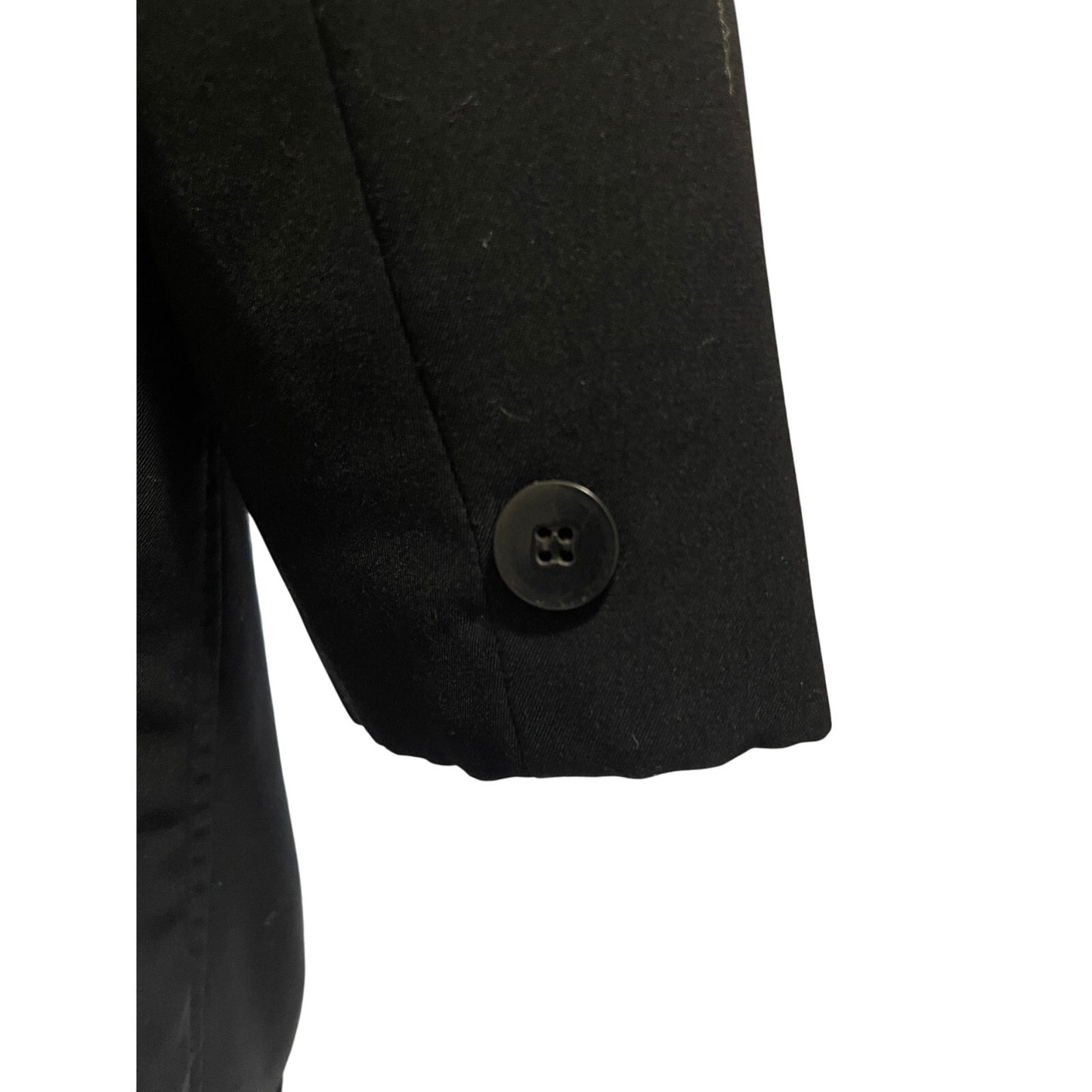 London Fog Black Lined Overcoat - Size Medium Women's