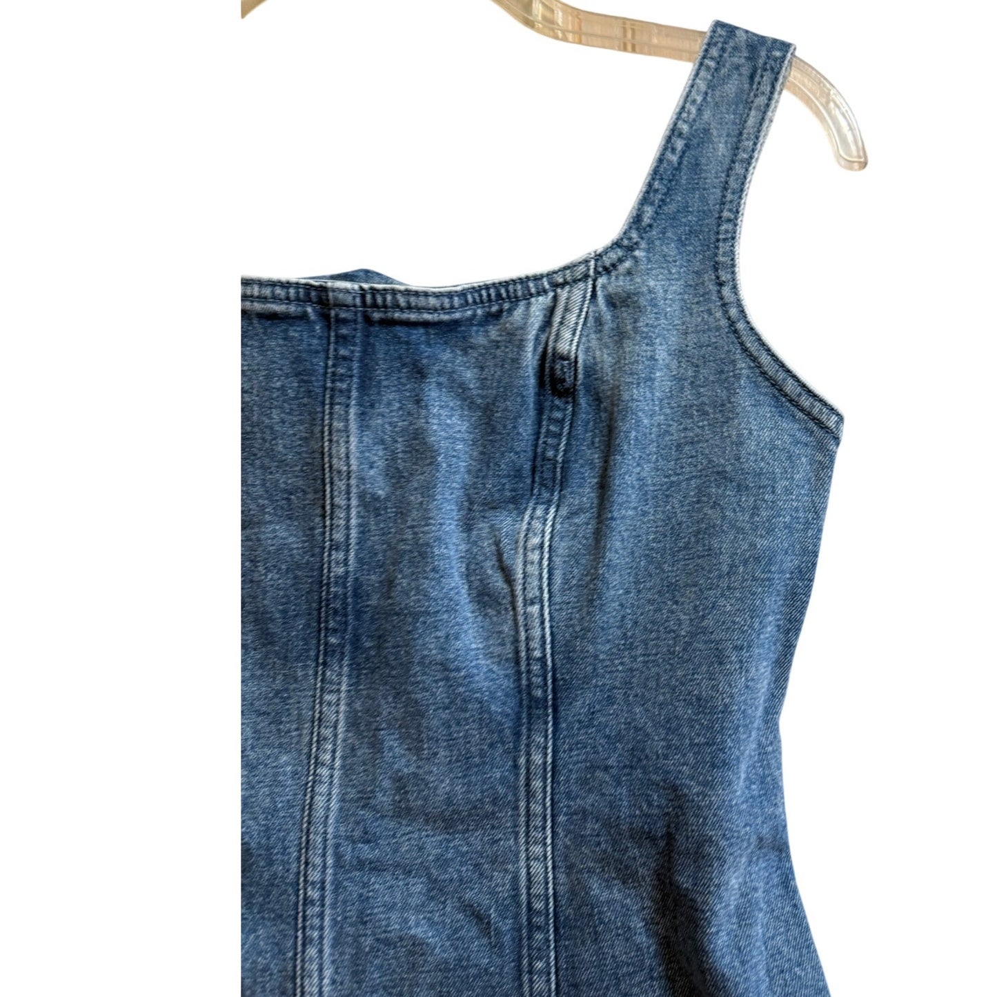 Abercrombie & Fitch Fit to Flatter Denim Dress - Small Petite- NWT - $80 MSRP