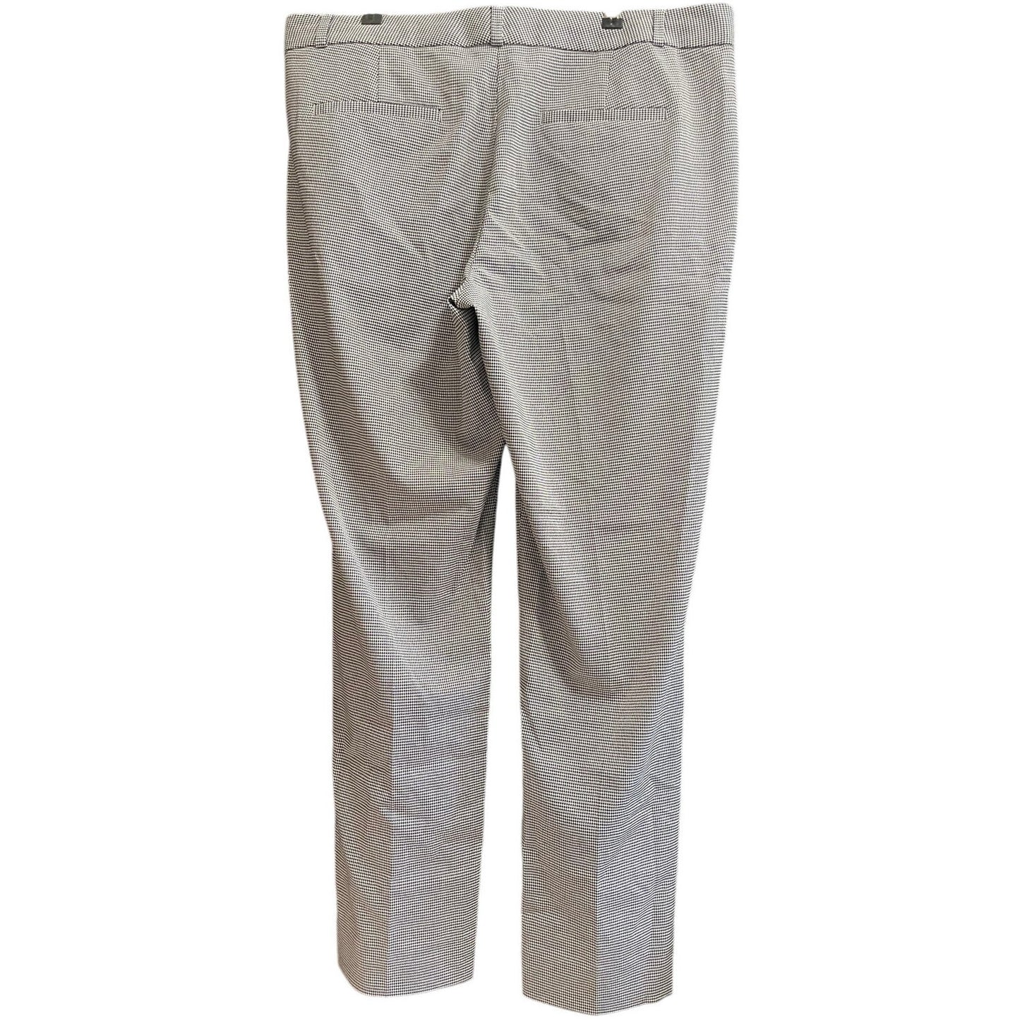 Banana Republic Black & White Herringbone Size 14 "Ryan" Dress Pants