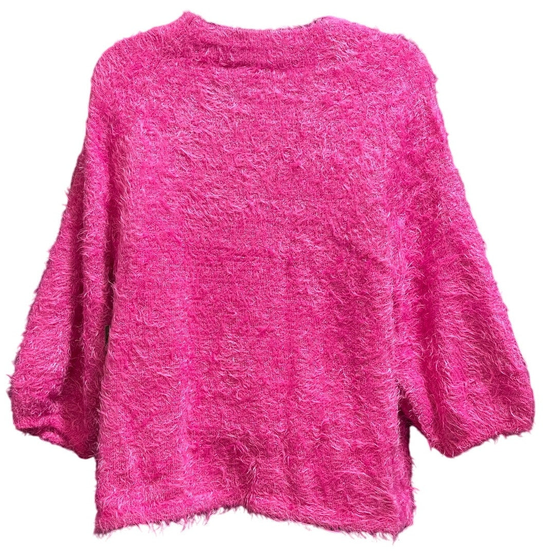NWT Nic + Zoe Purple Pink Long Sleeve Sweater - $76.80 MSRP - Large