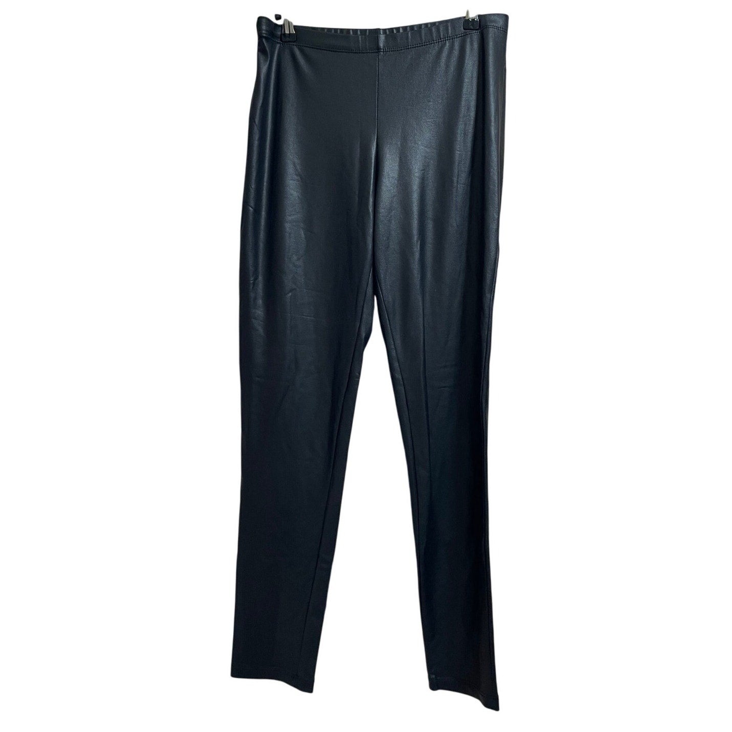 Clara Sun Woo Size Medium Black Faux Leather Stretch Pants
