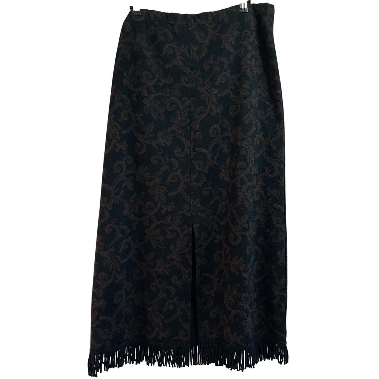 Vintage Lennie for Nina Leonard Size Large Tasseled Midi Skirt