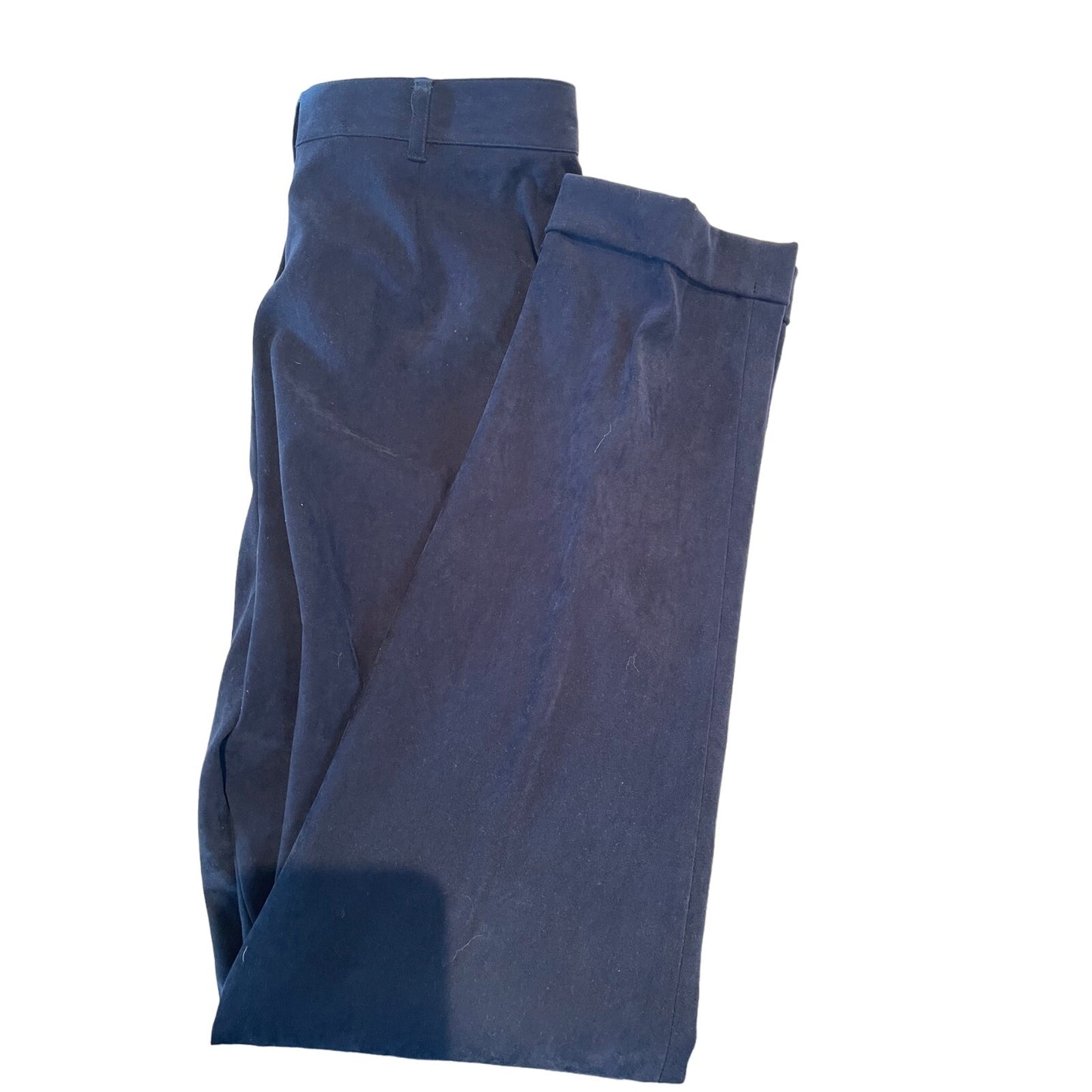 Cambridge Dry Goods Co - Navy Blue Velvet Type Dress Pants - Size 8 - Lined