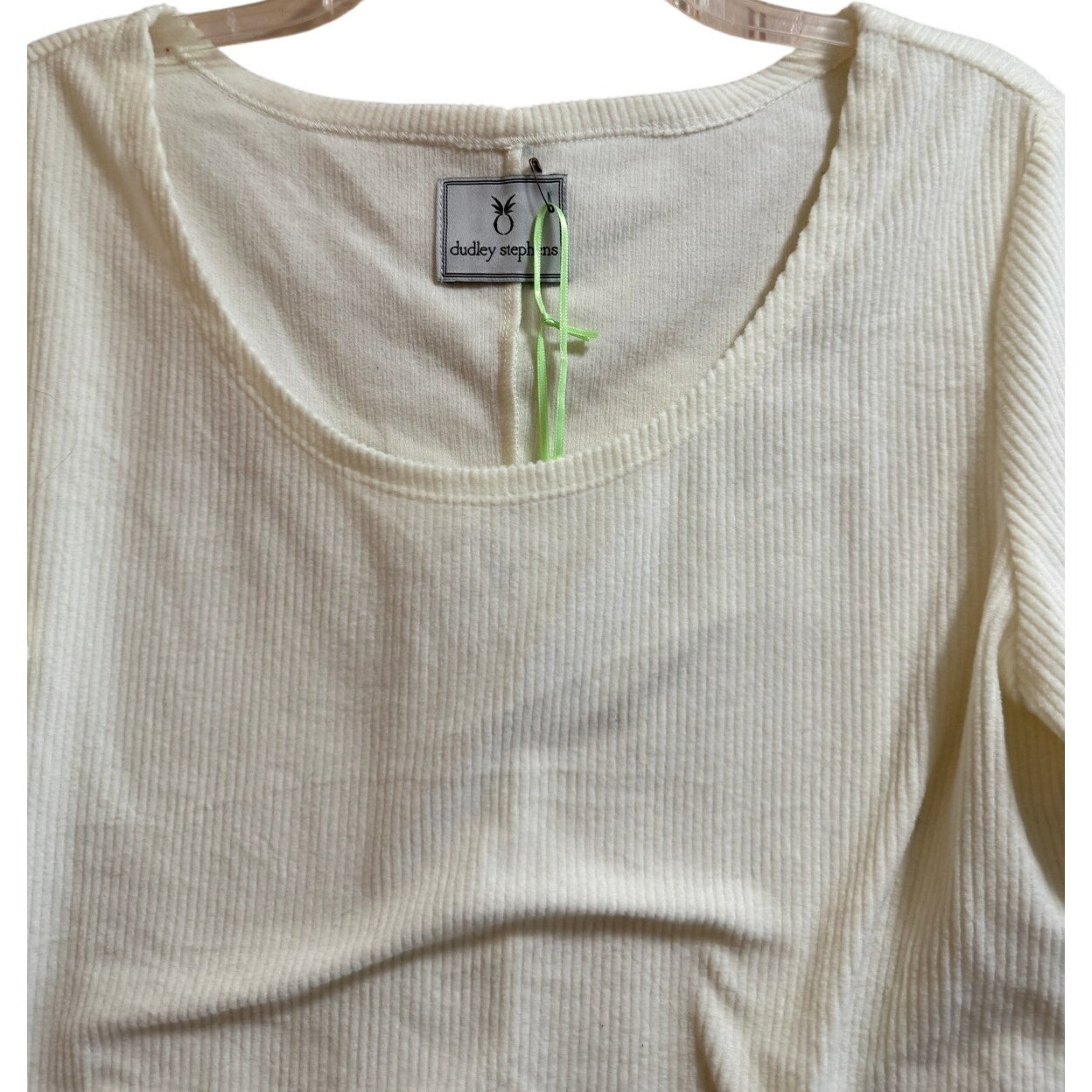 Dudley Stephens Ribbed Terry Fleece College Tee - NWT - Large