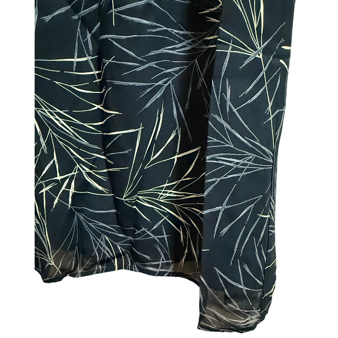 Vintage Ballinger Gold Abstract Maxi Skirt - Size Medium