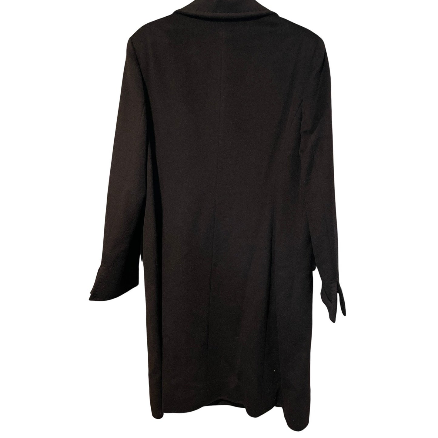 Cinzia Rocca Italian Wool & Angora Dark Chocolate Brown Over Coat