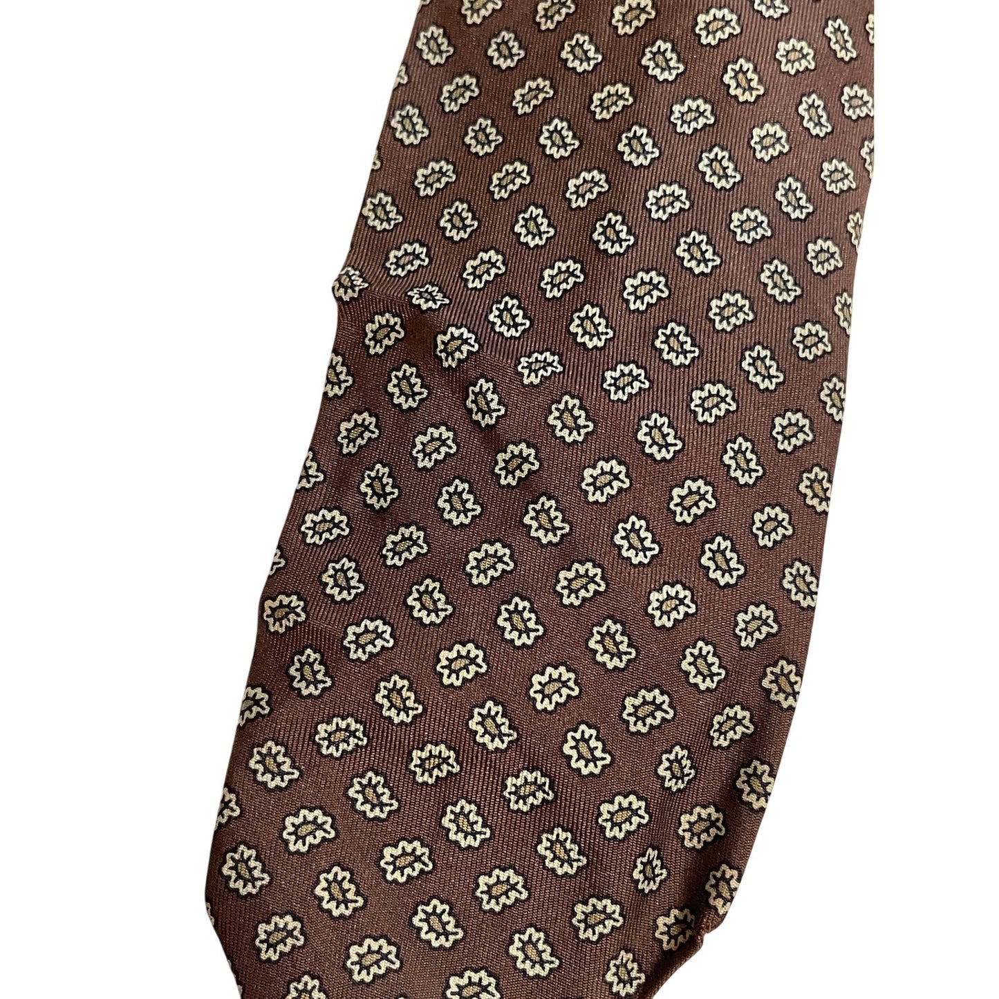 Vintage Robert Talbott Hand Sewn 100% Silk Necktie Hand Blocked English Made