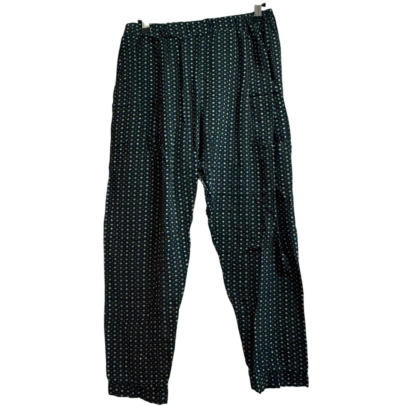 HATCH Black / Dark Navy Blue Elastic Waist Casual Pants - Small