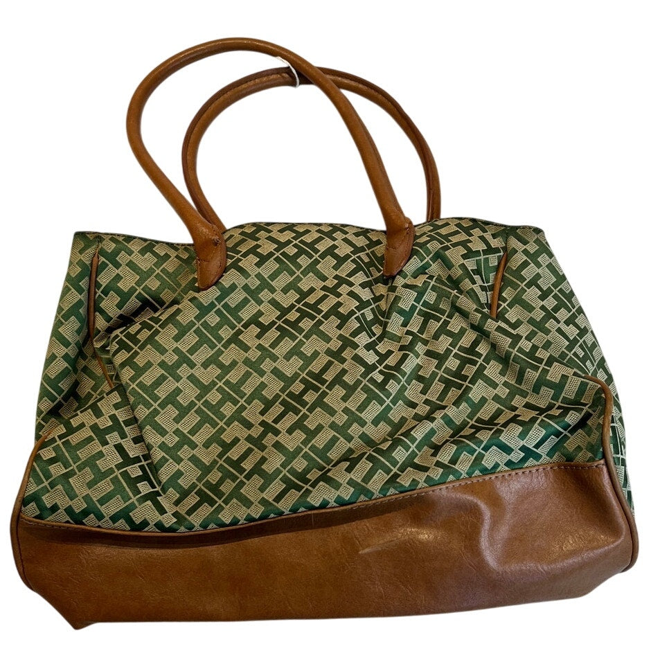 Tommy Hilfiger Lucia Geo Poly Jaquard Top Handle Purse