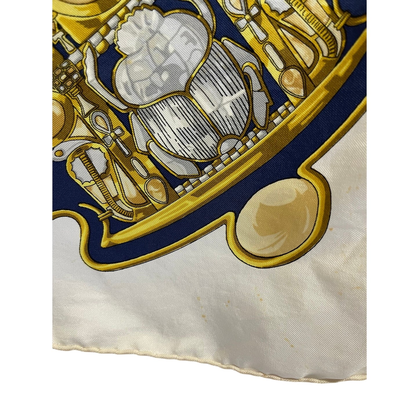 Vintage 1970 Hermes Silk Scarf - Egypte by Caty Latham - Original Box & Ribbon
