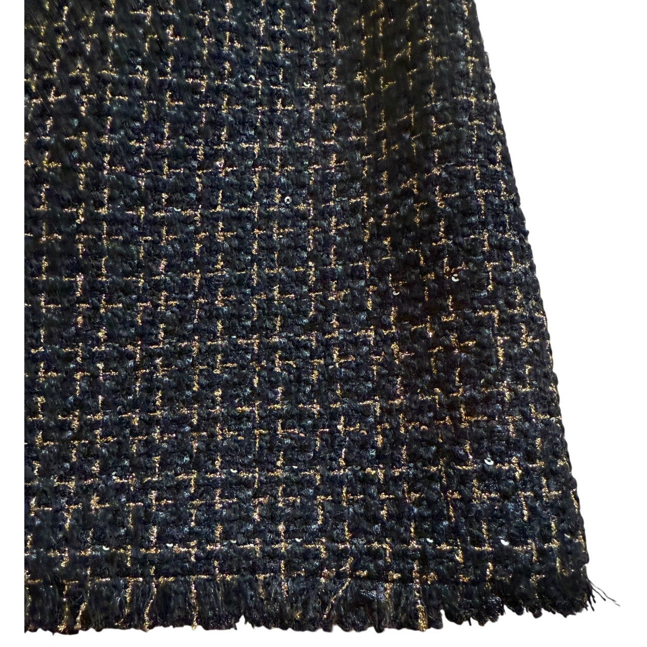 Alice & Olivia Black & Gold Knit Size 10 Mini Skirt - NWT - $295 MSRP