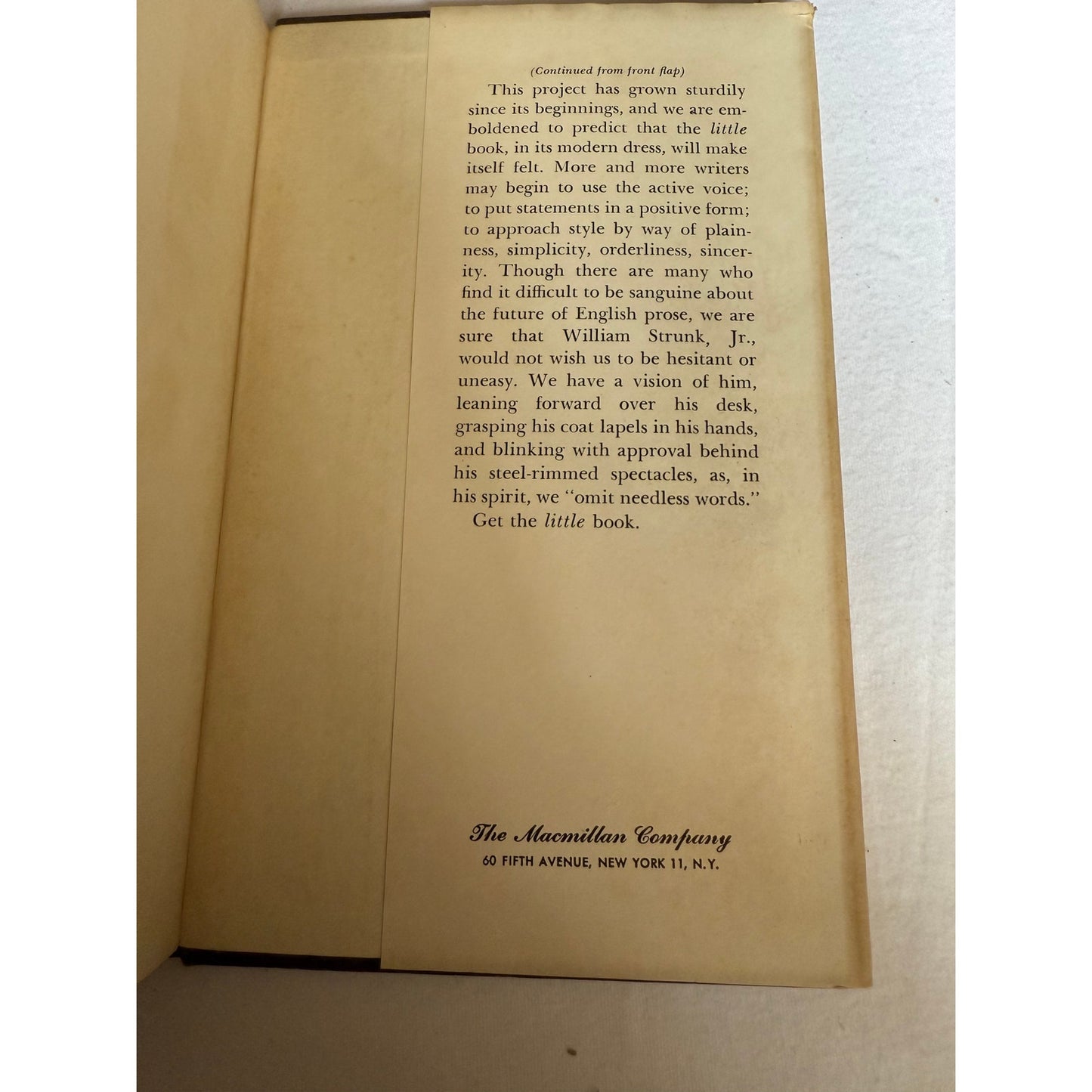 The Elements of Style - William Strunk Jr & E.B. White - 2nd Printing 1959