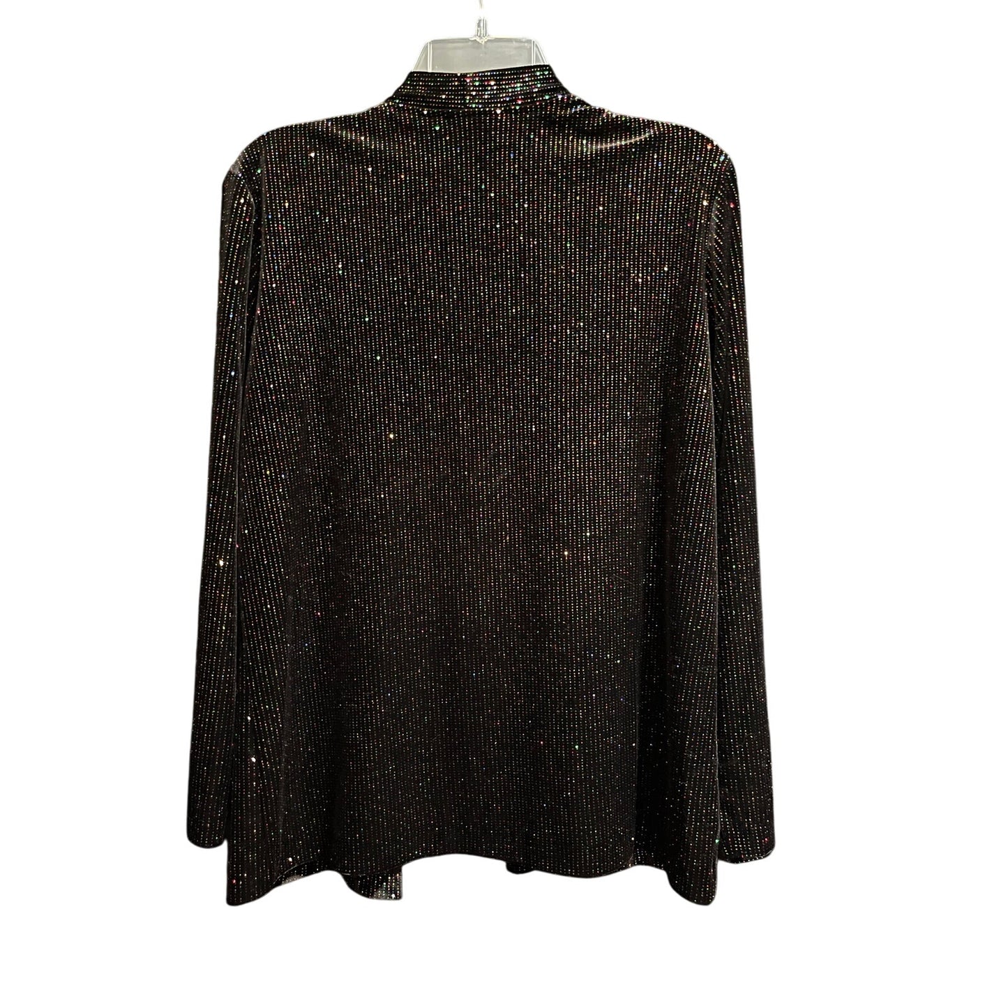 Vintage Graff Petite Size Small Black with Multicolor Sparkles Cardigan
