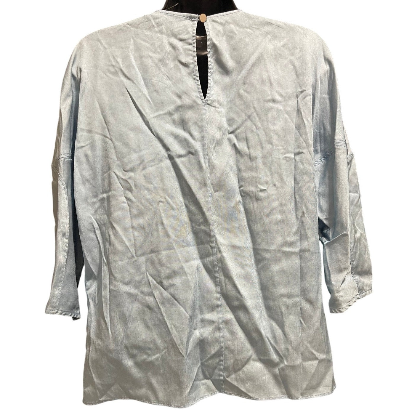 Tibi Light Blue 3/4 Sleeve Size XS Blouse